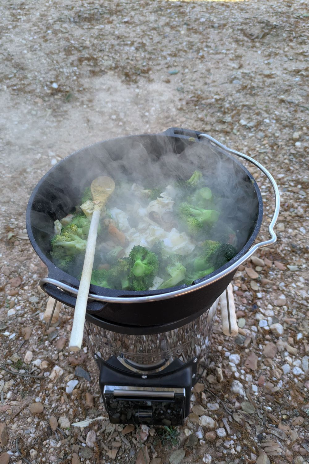 Cooking outside